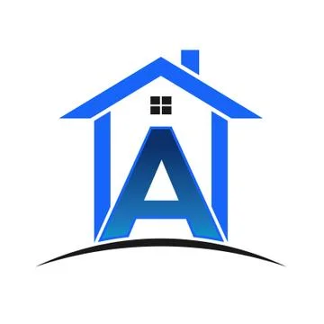 A letter house Ilustração Stock