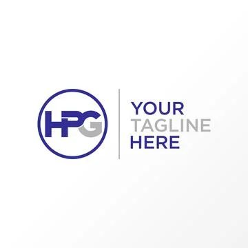Letter HPG free logo vector stock. Connecting abstract design concept. Stock Illustration