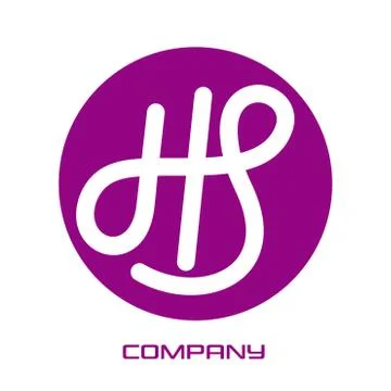 Letter HS logo Illustrazione stock