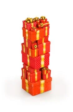 Letter I from gifts Stock Illustration