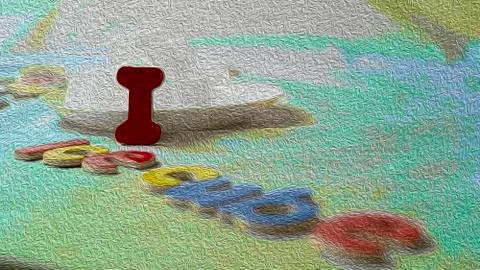 Letter I Illustrazione stock