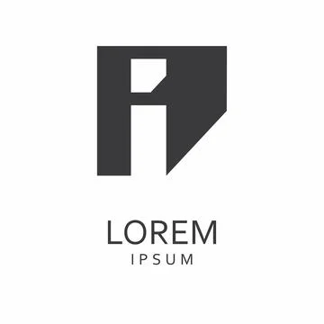 Letter I logo Stock Illustration