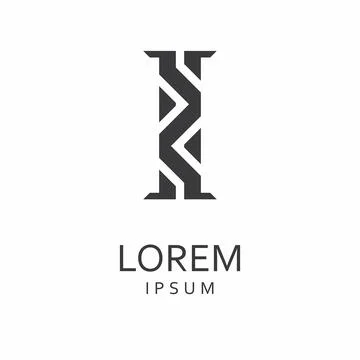 Letter I logo Stock Illustration