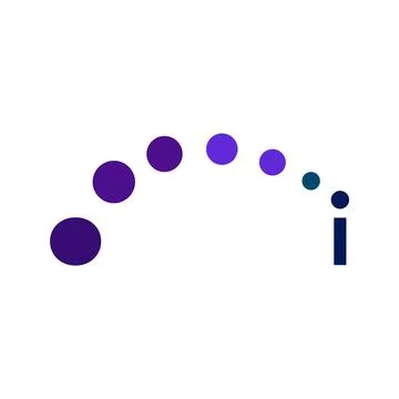 Letter I Motion Trail Symbol Illustrazione stock