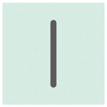 Letter I vector illustration Stock Illustration