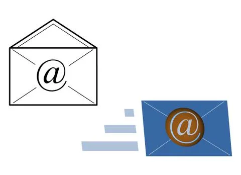 Letter icon 스톡 일러스트