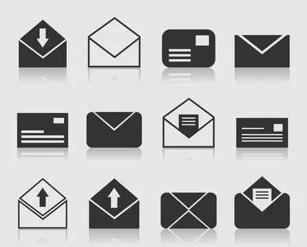 Letter an icon Stock Illustration