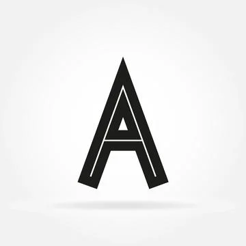 A letter icon. A monogram or emblem. Vector design element for branding Stock Illustration