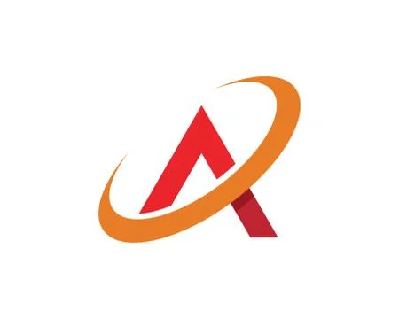 A Letter icon Template Stock Illustration