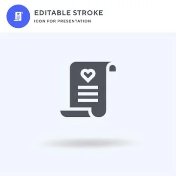 Letter icon vector, filled flat sign, solid pictogram isolated on white, logo Illustrazione stock