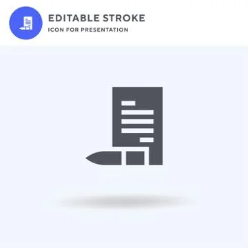 Letter icon vector, filled flat sign, solid pictogram isolated on white, logo Stock Illustration