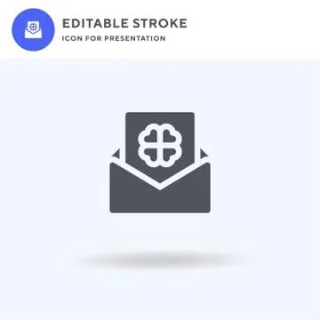 Letter icon vector, filled flat sign, solid pictogram isolated on white, logo Stock Illustration