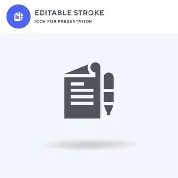 Letter icon vector, filled flat sign, solid pictogram isolated on white, logo Illustrazione stock