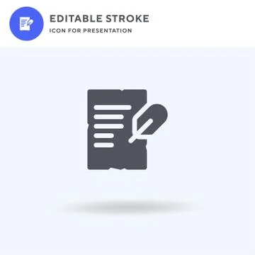 Letter icon vector, filled flat sign, solid pictogram isolated on white, logo Illustrazione stock