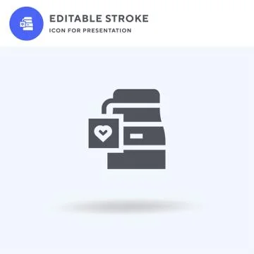 Letter icon vector, filled flat sign, solid pictogram isolated on white, logo 스톡 일러스트