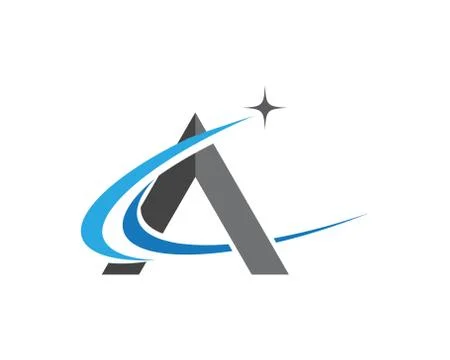 A Letter icon vector illustration Stock Illustration