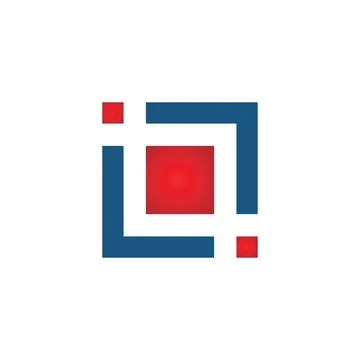 Letter IL Square Logo Design Template Element Stock Illustration