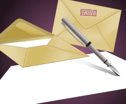 Letter Illustrazione stock
