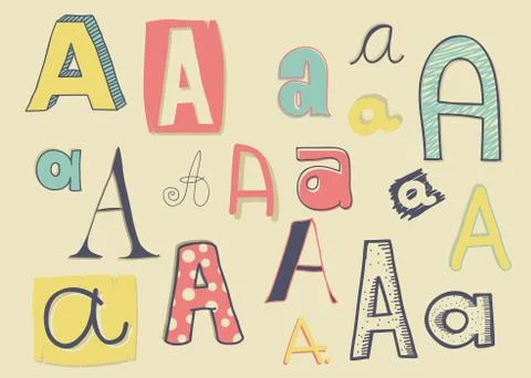 Letter A Stock Illustration