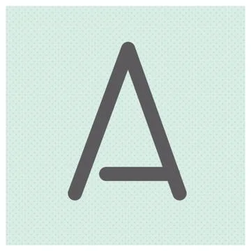 Letter a Illustrazione stock