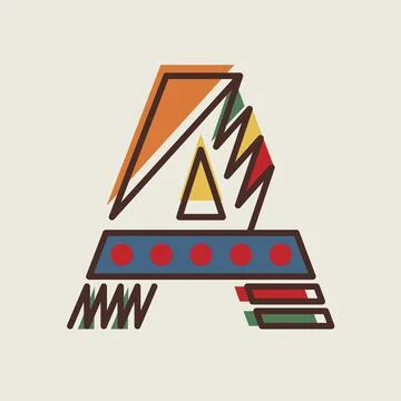 The letter A Stock Illustration