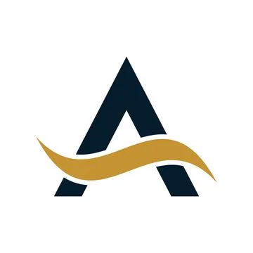 Letter A Initial Vector Logo Template Stock Illustration