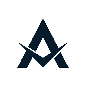 Letter A Initial Vector Logo Template Stock Illustration