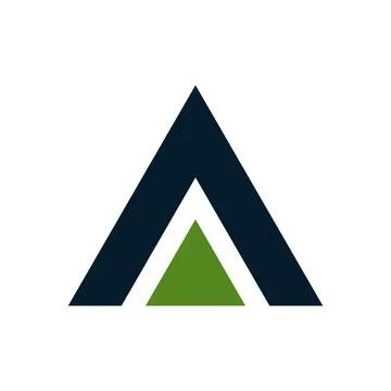 Letter A Initial Vector Logo Template Stock Illustration