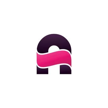 The letter A initials logo is combined with a modern and cool money symbol Stock Illustration