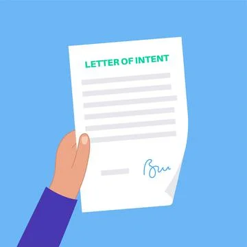 Letter of intent Stock Illustration
