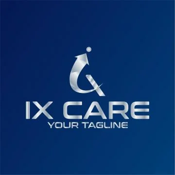 Letter IX minimalistic vector logo design. Stock Illustration