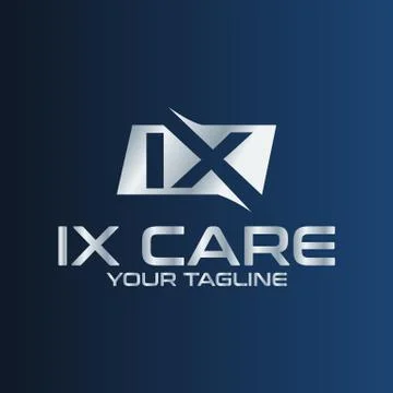 Letter IX vector logo design template Illustrazione stock