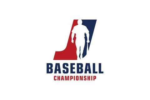 Letter J with Baseball Logo Design. Vector Design Template Elements for Spo.. Stock Illustration