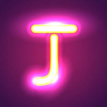 The letter j illumination Illustrazione stock