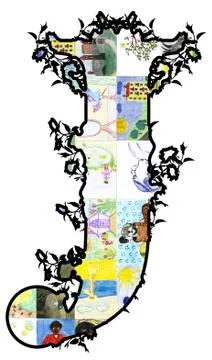 Letter j. Stock Illustration