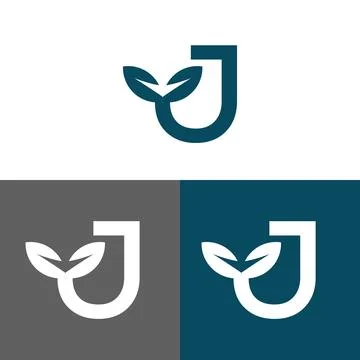 Letter J logo design concep Illustrazione stock