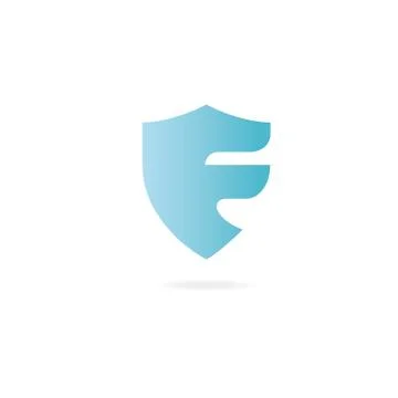 Letter J logo. Design template elements, shield. Stock Illustration