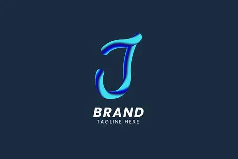 Letter J Logo Illustrazione stock