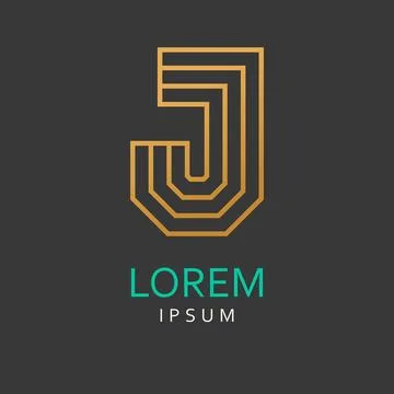 Letter J logo Stock Illustration