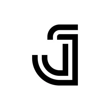 Letter J logo Illustrazione stock
