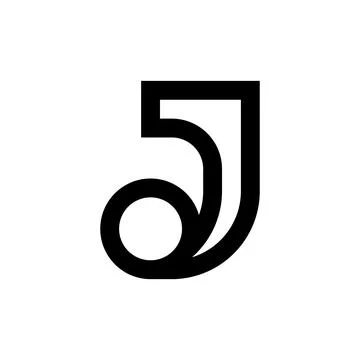 Letter J logo Stock Illustration