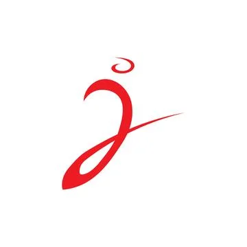 Letter J Logo Template vector icon design Illustrazione stock