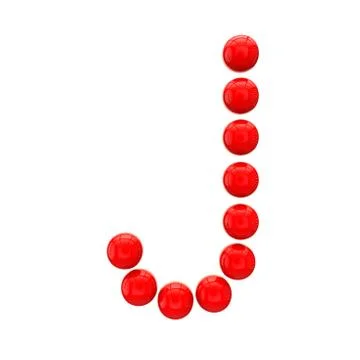 Letter "J" from spheres Stock Illustration