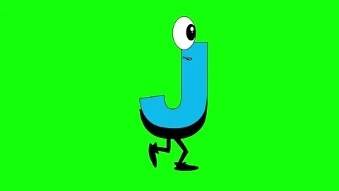 Letter J walking in the alphabet Stock-Footage 242745189