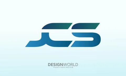 Letter JCS vector design template, art and design Stock Illustration