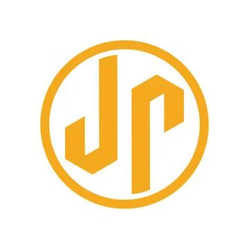 Letter JP logo Template Vector modern corporate, abstract letter logo Stock Illustration