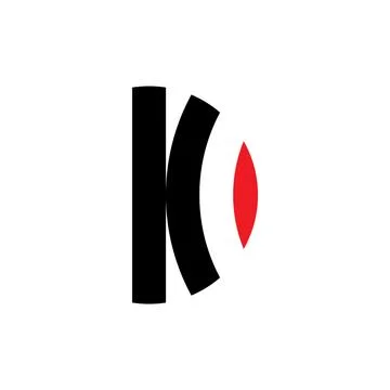 Letter k and d kd vector logo icon design element Stock Illustration