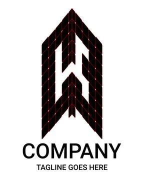 Letter 'k' Construction vectors logo. Creative Vector Logo Design House, Bu.. Stock Illustration