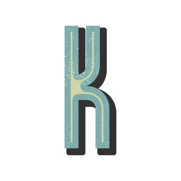 Letter K Stock-Illustration