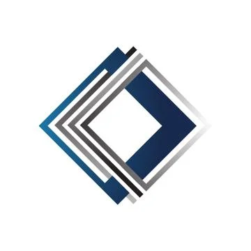 Letter K logo concept overlapping line element icon and template Stock Illustration